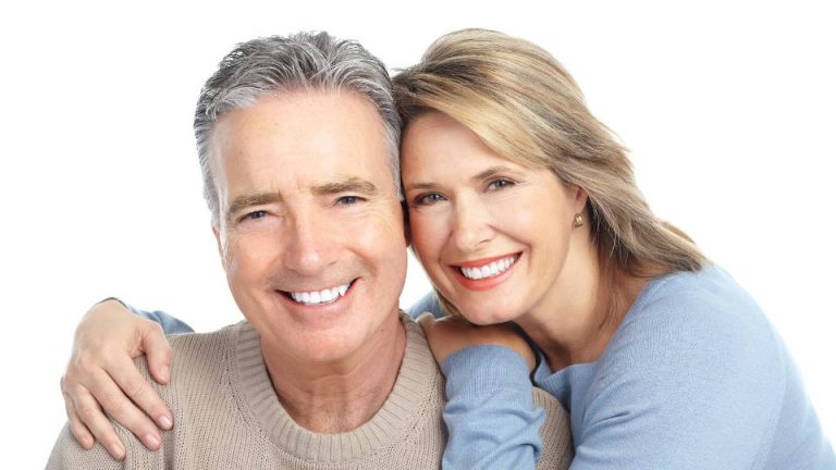 Smiling happy couple