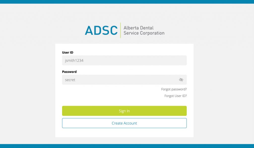 ADSC User Login Page