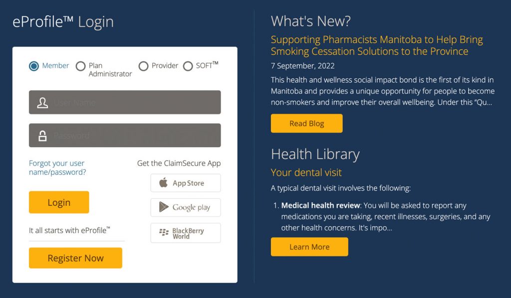 Claim Secure User Login